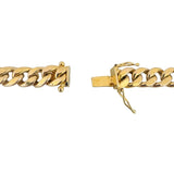 14k Yellow Gold 36g Semi Solid 8mm Cuban Curb Link Chain Necklace 23"