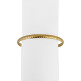 18k Yellow Gold 9g Solid Vintage 4.5mm Diamond Cut Bangle Bracelet 7.85"
