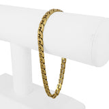 Chini 18k Yellow Gold 22.3g Solid Vintage Men's Curb Link Bracelet Italy 8.5"