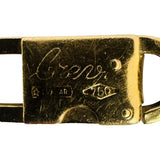 Chini 18k Yellow Gold 22.3g Solid Vintage Men's Curb Link Bracelet Italy 8.5"