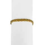 Chini 18k Yellow Gold 22.3g Solid Vintage Men's Curb Link Bracelet Italy 8.5"