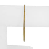 18k Yellow Gold 6.4g Solid Vintage 2mm Beveled Edge Bangle Bracelet Italy 8.5"