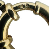 18k Yellow Gold 34.7g Ladies Thick Graduated Byzantine Link Necklace Italy 17"