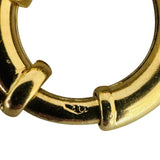 18k Yellow Gold 34.7g Ladies Thick Graduated Byzantine Link Necklace Italy 17"