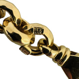 14k Yellow Gold 10g Ladies Faceted 7.5mm Rolo Link Bracelet Italy 7.75"