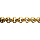 14k Yellow Gold 14.2g Ladies Faceted 8.5mm Rolo Link Bracelet Italy 8.25"