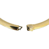 14k Yellow Gold 51.3g Solid Heavy 8mm Omega Link Necklace Italy 16"