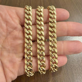 14k Yellow Gold 60.4g Semi Solid 9mm Cuban Curb Link Chain Necklace 24"
