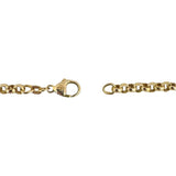 14k Yellow Gold 22g Solid Heavy Ladies 4.5mm Rolo Link Chain Necklace Italy 16"