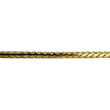 14k Yellow Gold 47.8g Solid Heavy 4mm Squared Franco Link Chain Necklace 22"