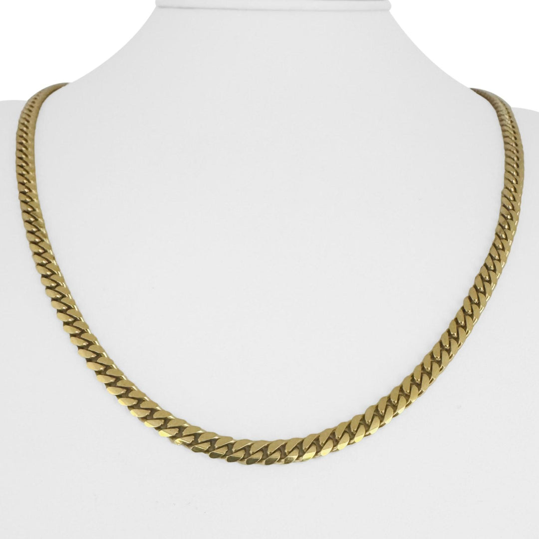 14k Yellow Gold 43g Solid Heavy 5mm Cuban Link Chain Necklace 22"