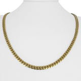 14k Yellow Gold 43g Solid Heavy 5mm Cuban Link Chain Necklace 22"