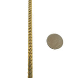 14k Yellow Gold 43g Solid Heavy 5mm Cuban Link Chain Necklace 22"