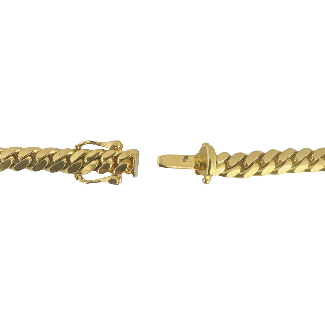 14k Yellow Gold 43g Solid Heavy 5mm Cuban Link Chain Necklace 22"