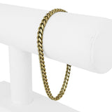 14k Yellow Gold 20g Solid Men's 5mm Cuban Curb Bracelet 8"