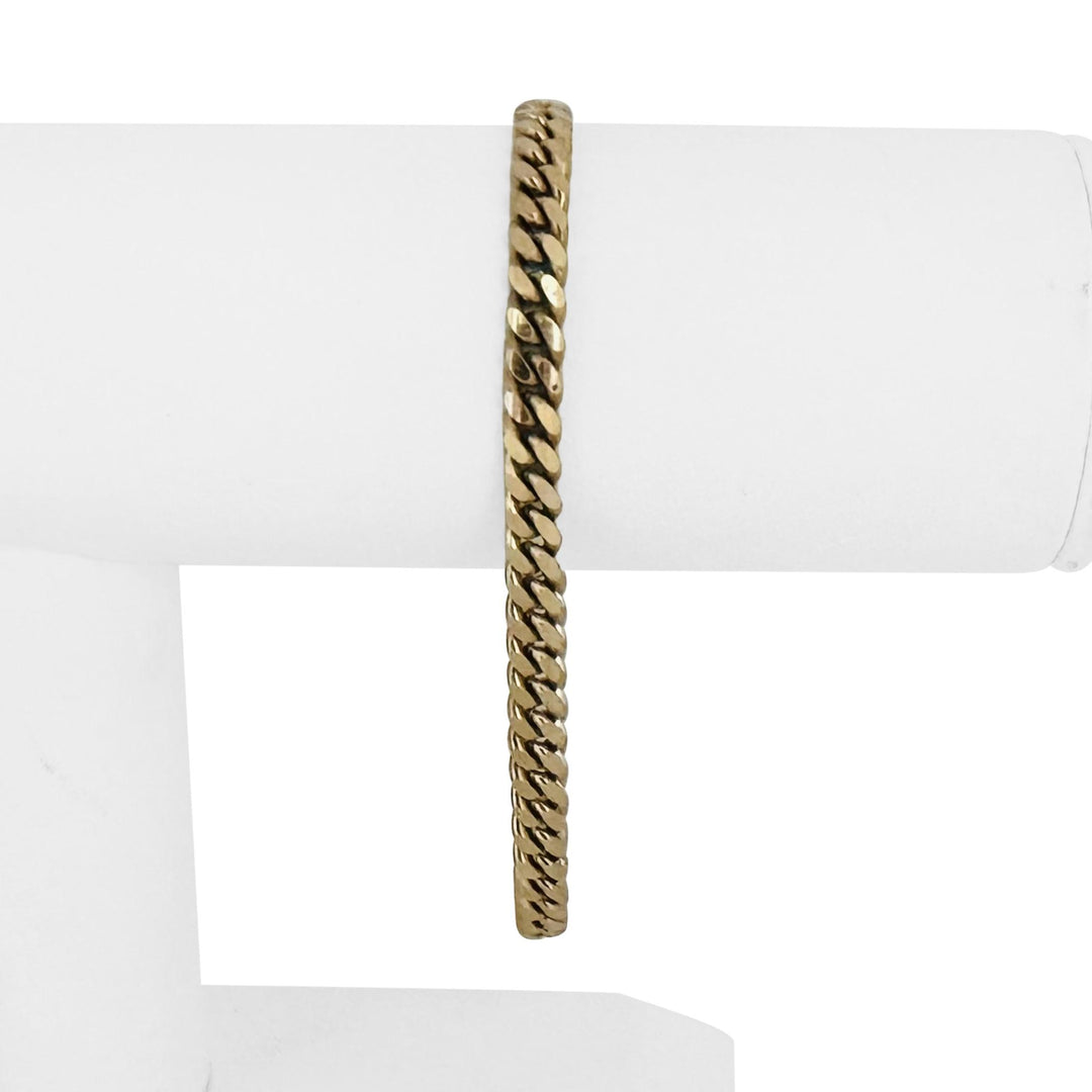 14k Yellow Gold 20g Solid Men's 5mm Cuban Curb Bracelet 8"