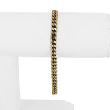14k Yellow Gold 20g Solid Men's 5mm Cuban Curb Bracelet 8"