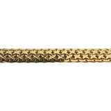 14k Yellow Gold 33.2g Solid Heavy 12mm Diamond Cut Fancy Link Bracelet Italy 7"