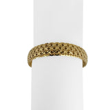 14k Yellow Gold 33.2g Solid Heavy 12mm Diamond Cut Fancy Link Bracelet Italy 7"