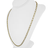 18k Yellow Gold 5.3g Hollow Light 4mm Elongated Curb Link Necklace 24"