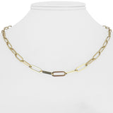 14k Yellow Gold 11g Ladies Solid 4mm Paperclip Link Chain Necklace 18"