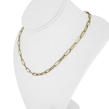 14k Yellow Gold 11g Ladies Solid 4mm Paperclip Link Chain Necklace 18"