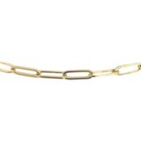 14k Yellow Gold 11g Ladies Solid 4mm Paperclip Link Chain Necklace 18"