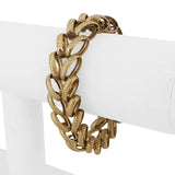 14k Yellow Gold 31g Solid Vintage Thick 15mm Fancy Link Bracelet 7.25"