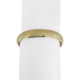 14k Yellow Gold 19.2g Solid Textured 9.5mm Vintage Omega Link Bracelet Italy 7"