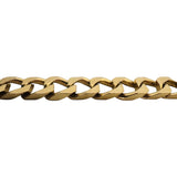 14k Yellow Gold 32.4g Solid Vintage Men's Squared Curb Link Bracelet 8.75"