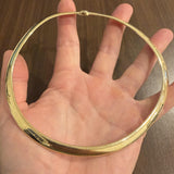 14k Yellow Gold 51.3g Solid Heavy 8mm Omega Link Necklace Italy 16"