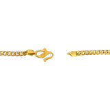 22k Yellow Gold 15.8g Solid Diamond Cut 3.5mm Curb Link Chain Necklace 19"