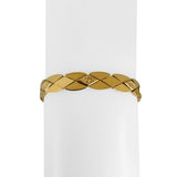18k Yellow Gold 17.8g Vintage Solid 8mm Fancy Link Bracelet Italy 7"