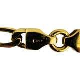18k Yellow Gold 14g Solid Vintage 3.5mm Figaro Link Chain Necklace Italy 20"