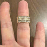 14k Yellow Gold and 1cttw Diamond Vintage Band Ring Size 7.5