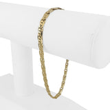 18k Yellow Gold 11.5g Solid Vintage Men's UnoAErre Link Bracelet Italy 8.5"