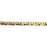 18k Yellow Gold 11.5g Solid Vintage Men's UnoAErre Link Bracelet Italy 8.5"