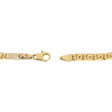 18k Yellow Gold 11.5g Solid Vintage Men's UnoAErre Link Bracelet Italy 8.5"