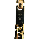 18k Yellow Gold 11.5g Solid Vintage Men's UnoAErre Link Bracelet Italy 8.5"