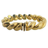 14k Yellow Gold 48.5g Heavy Thick 13mm San Marco Link Bracelet Italy 7.5"