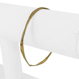 14k Yellow Gold 7.2g Solid Hammered Curved Abstract Bangle Bracelet 7.5"