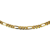 14k Yellow Gold 17.7g Solid Heavy 4mm Figaro Link Chain Necklace Italy 18"