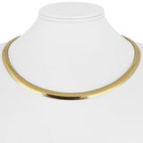 14k Yellow Gold 42g Solid Heavy 6mm Omega Link Necklace Italy 17"