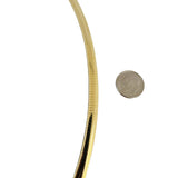 14k Yellow Gold 42g Solid Heavy 6mm Omega Link Necklace Italy 17"