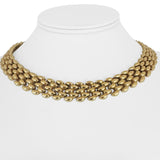 14k Yellow Gold 54.3g Heavy Polished 15mm Fancy Panther Link Necklace Italy 16"