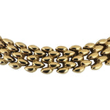 14k Yellow Gold 54.3g Heavy Polished 15mm Fancy Panther Link Necklace Italy 16"