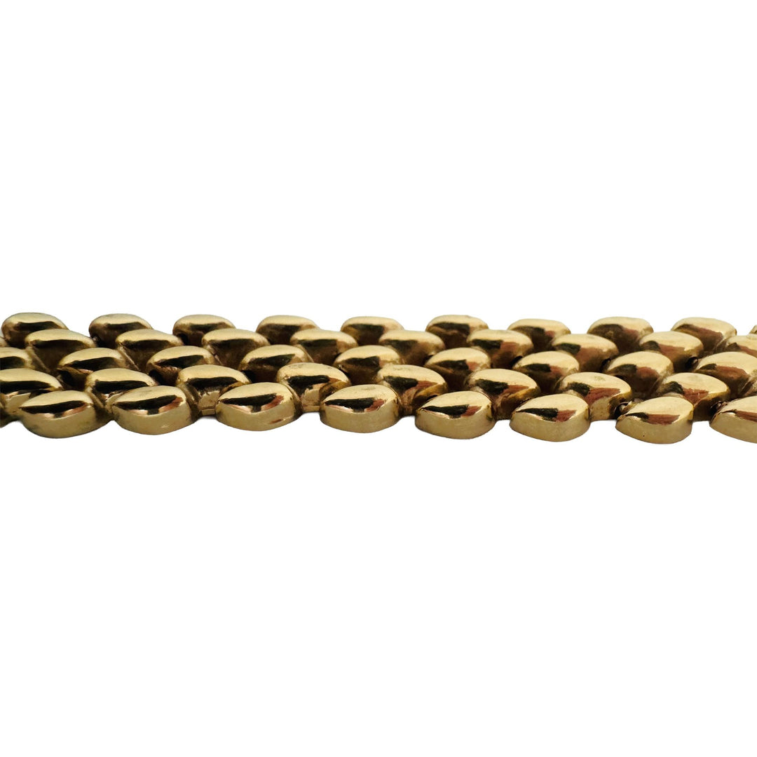 14k Yellow Gold 54.3g Heavy Polished 15mm Fancy Panther Link Necklace Italy 16"