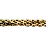 14k Yellow Gold 54.3g Heavy Polished 15mm Fancy Panther Link Necklace Italy 16"