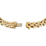 14k Yellow Gold 14.2g Vintage Polished 8mm Panther Link Bracelet Italy 8"