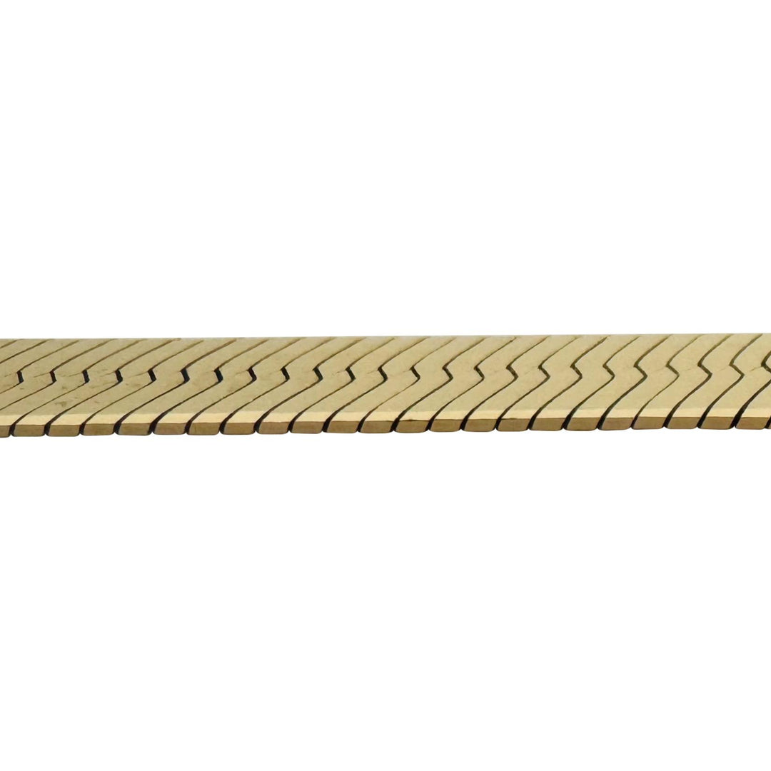 14k Yellow Gold 31.4g Solid Heavy 8mm Herringbone Link Necklace Italy 16"